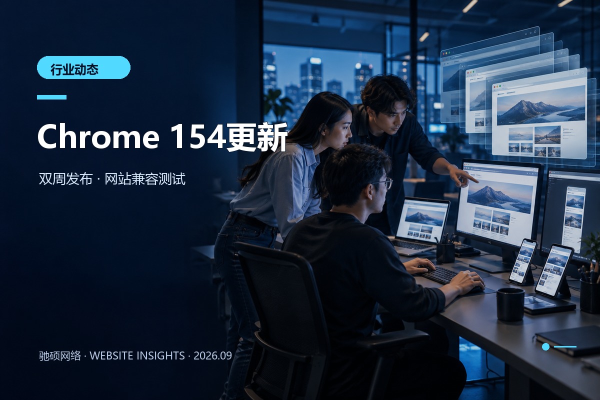 开发人员在电脑与手机浏览器上检查企业网站兼容性