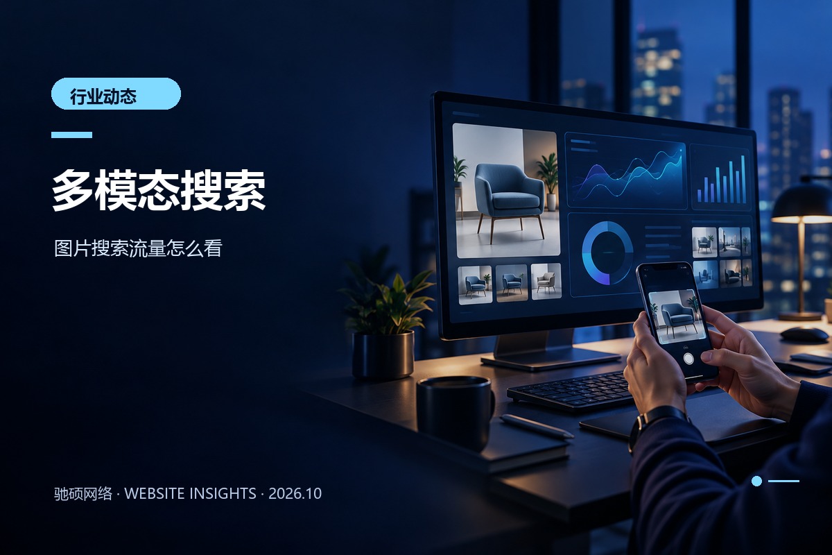 电脑与手机展示图片搜索和网站表现数据的概念配图