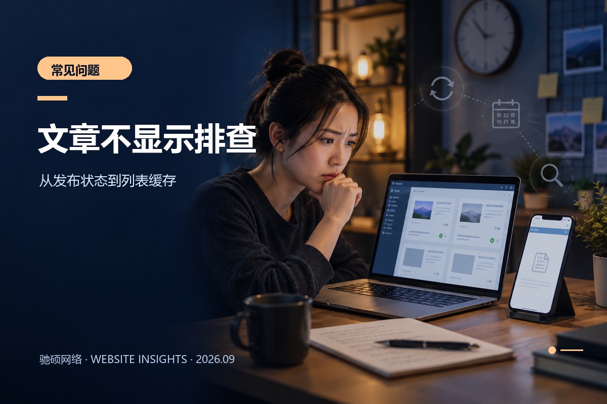 网站编辑检查已发布文章为何未显示在前台