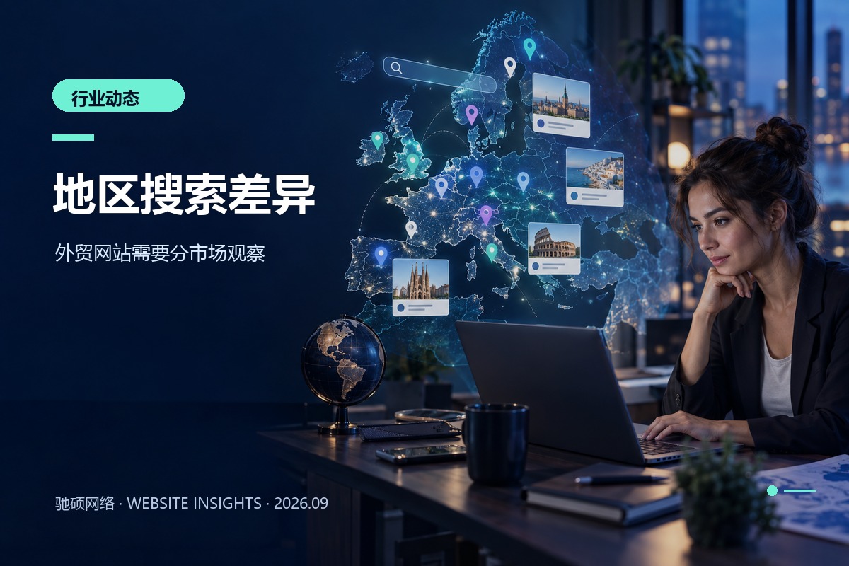 外贸企业分析不同地区的搜索结果与市场页面