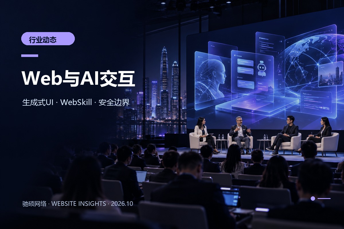 Web与AI主题研讨会的概念示意配图,非现场照片