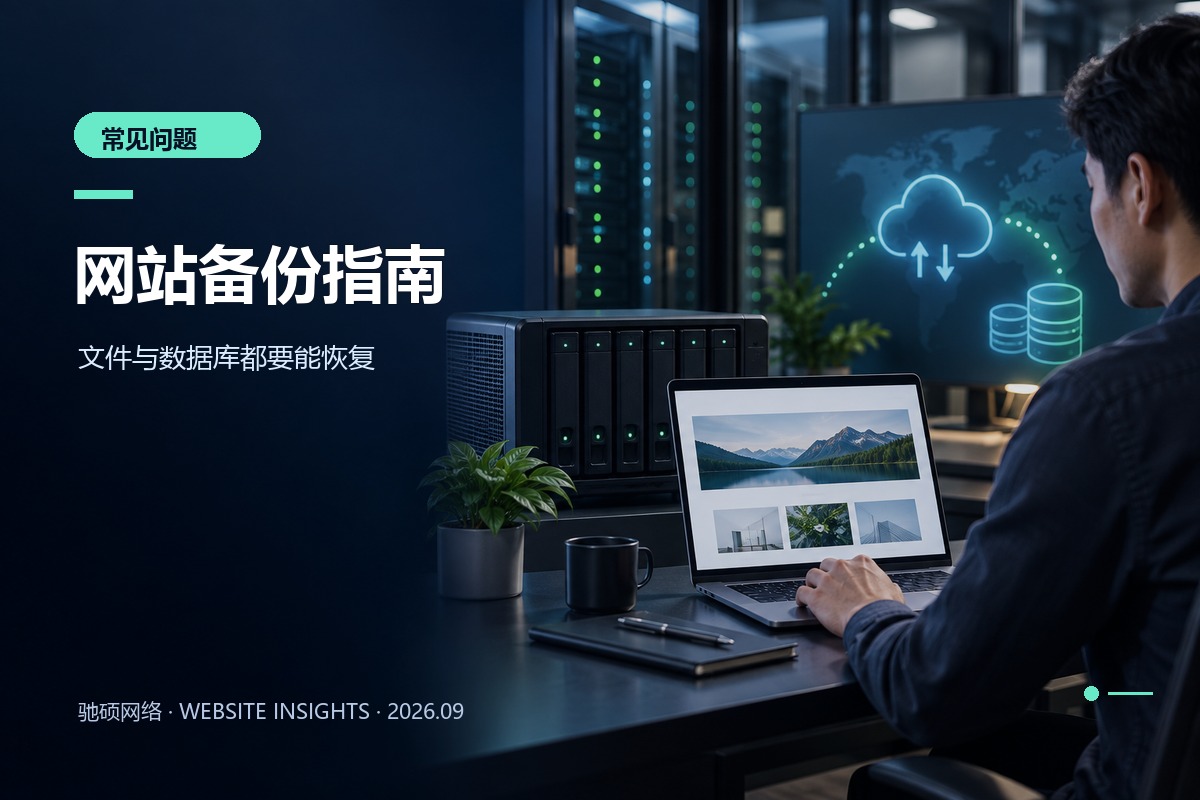 企业网站管理员检查文件和数据库备份恢复